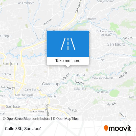 Mapa de Calle 83b