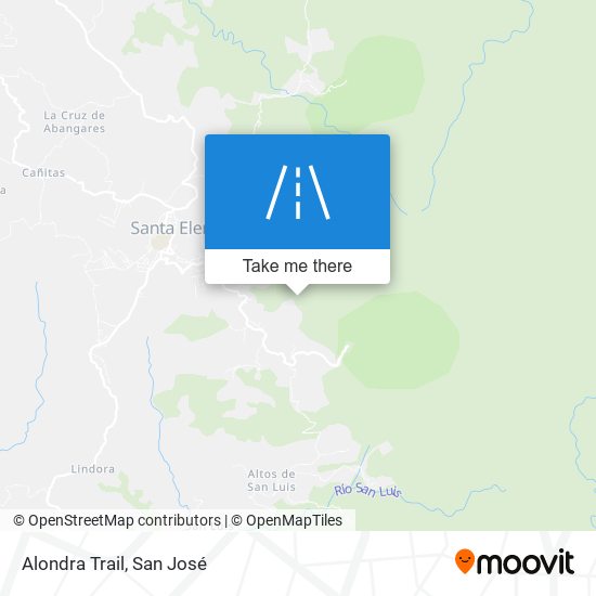 Alondra Trail map