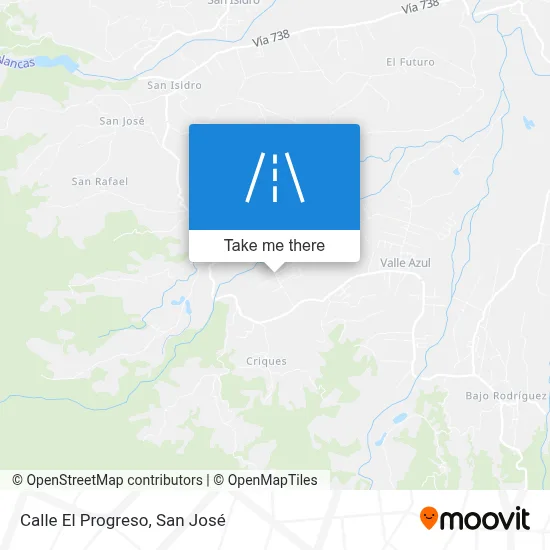 Calle El Progreso map