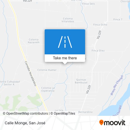 Mapa de Calle Monge