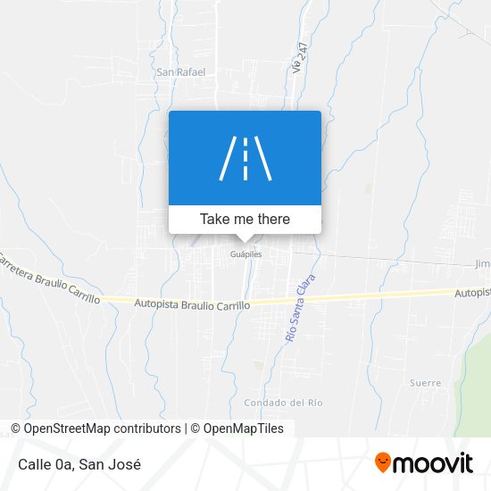 Mapa de Calle 0a