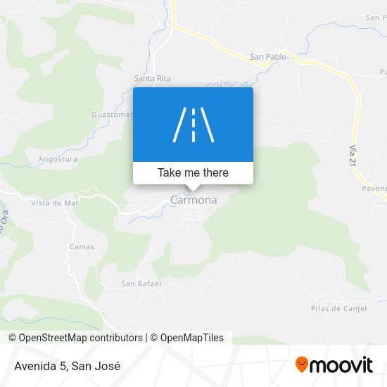 Mapa de Avenida 5