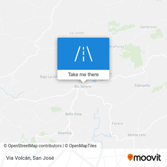 Vía Volcán map