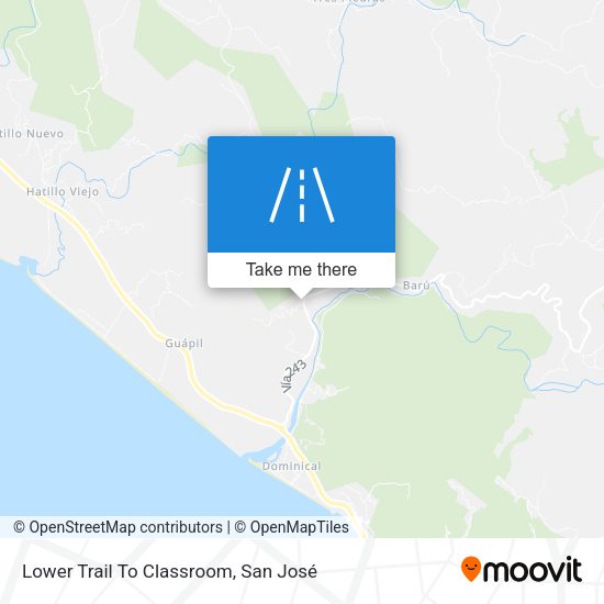 Lower Trail To Classroom map