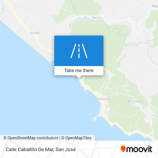 Mapa de Calle Caballito De Mar