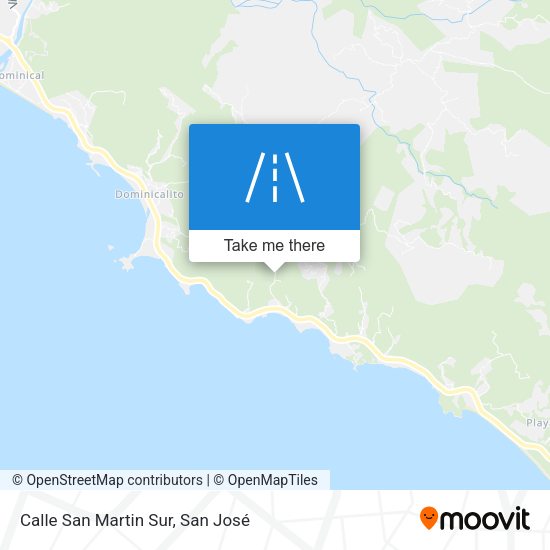 Mapa de Calle San Martin Sur