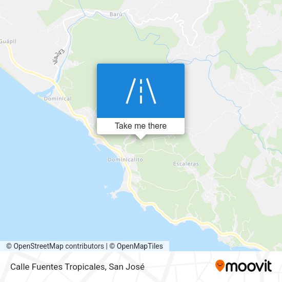 Mapa de Calle Fuentes Tropicales