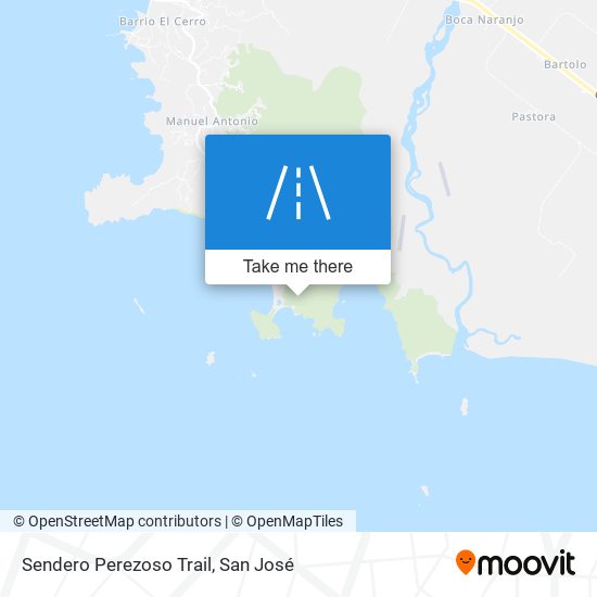 Mapa de Sendero Perezoso Trail