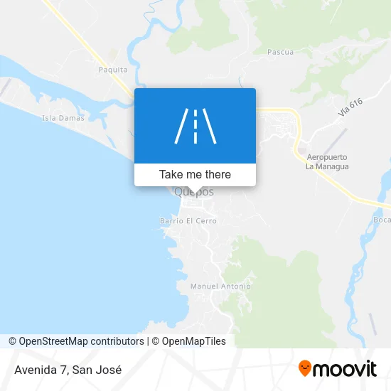 Avenida 7 map