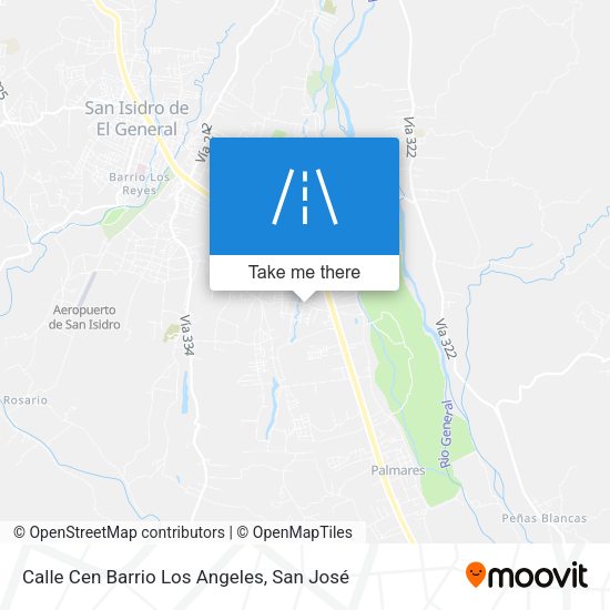 Calle Cen Barrio Los Angeles map