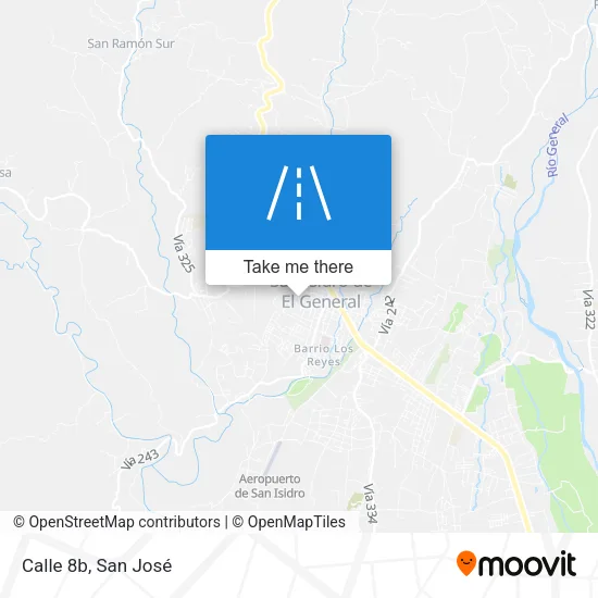 Calle 8b map