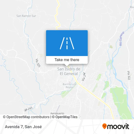 Avenida 7 map