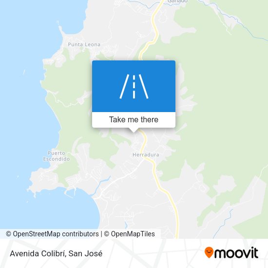 Mapa de Avenida Colibrí