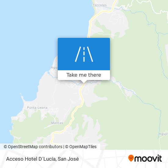 Acceso Hotel D´Lucía map