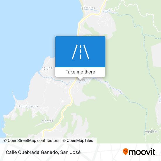 Calle Quebrada Ganado map