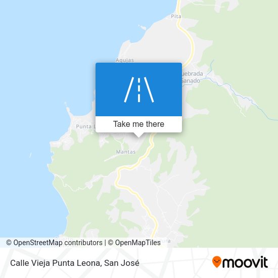 Calle Vieja Punta Leona map