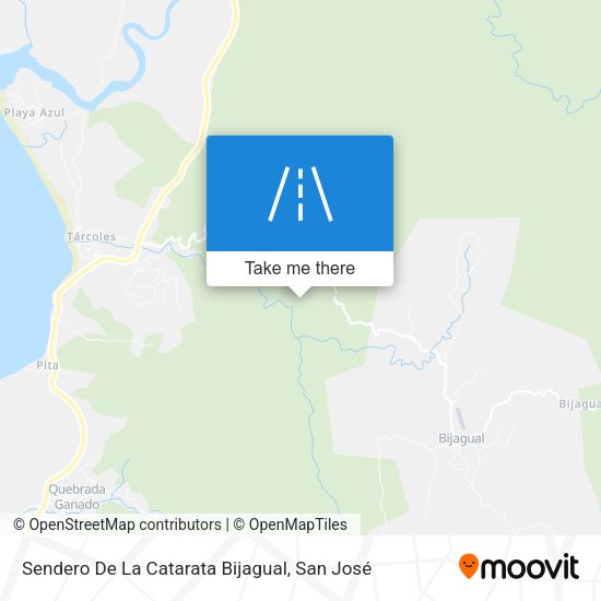 Sendero De La Catarata Bijagual map