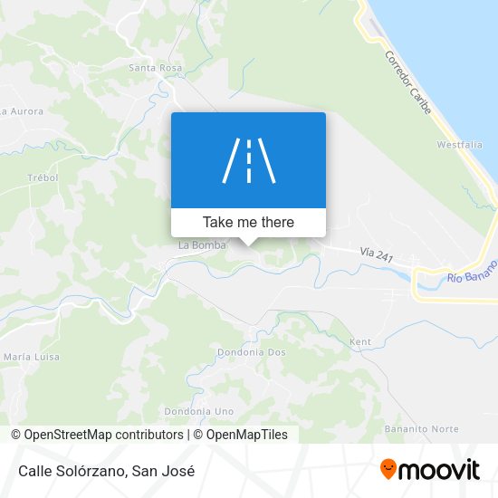 Calle Solórzano map