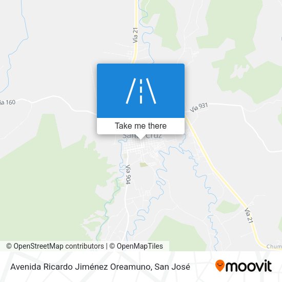 Mapa de Avenida Ricardo Jiménez Oreamuno