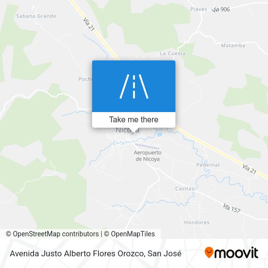 Avenida Justo Alberto Flores Orozco map