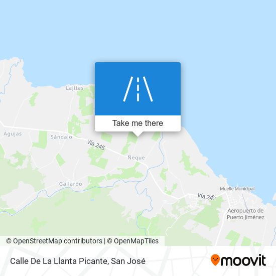 Calle De La Llanta Picante map