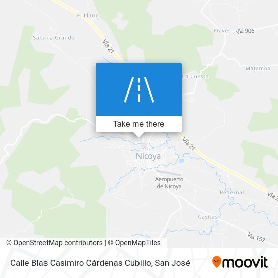 Mapa de Calle Blas Casimiro Cárdenas Cubillo