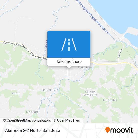 Mapa de Alameda 2-2 Norte