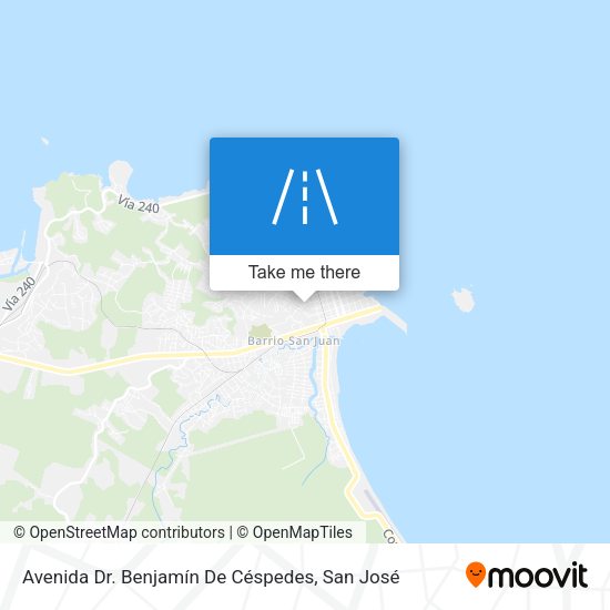 Mapa de Avenida Dr. Benjamín De Céspedes