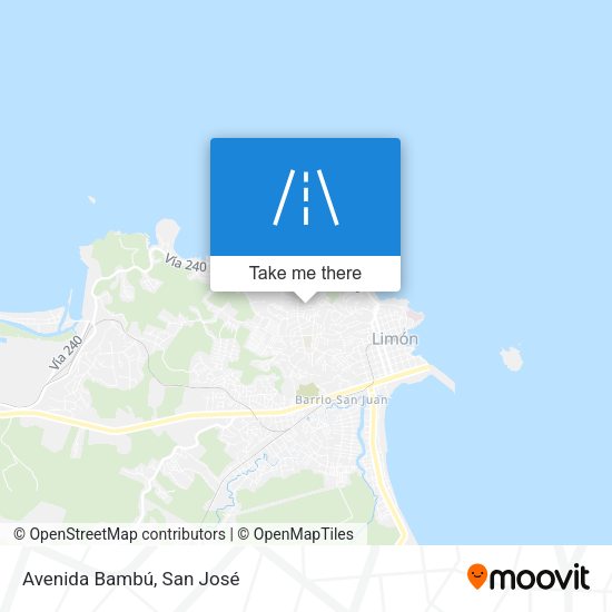Mapa de Avenida Bambú