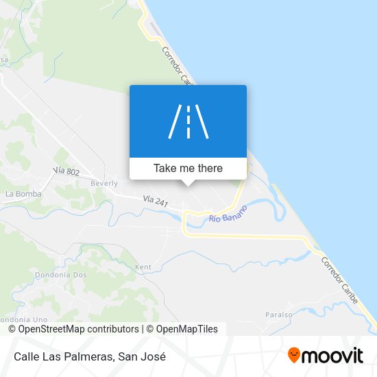 Mapa de Calle Las Palmeras