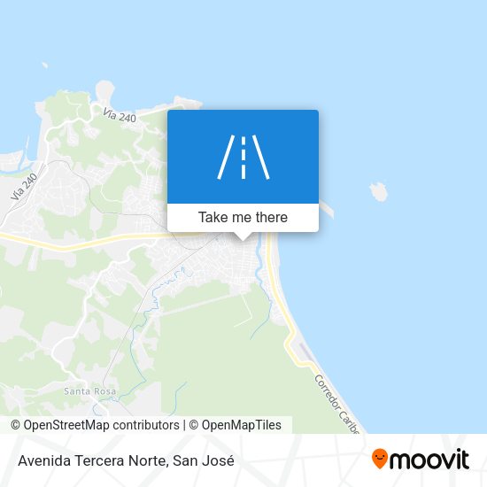 Mapa de Avenida Tercera Norte