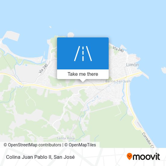 Colina Juan Pablo II map