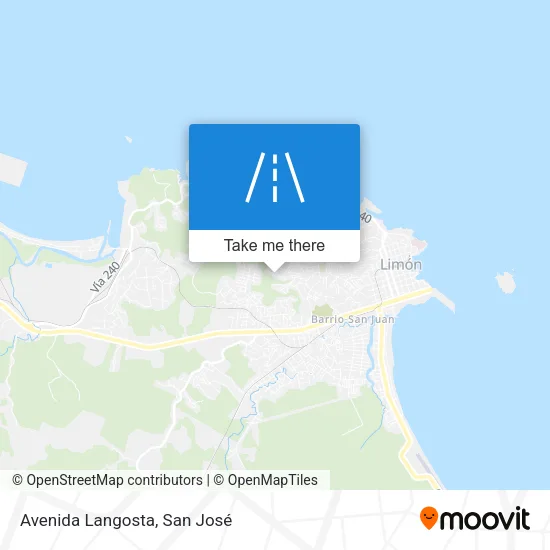 Avenida Langosta map