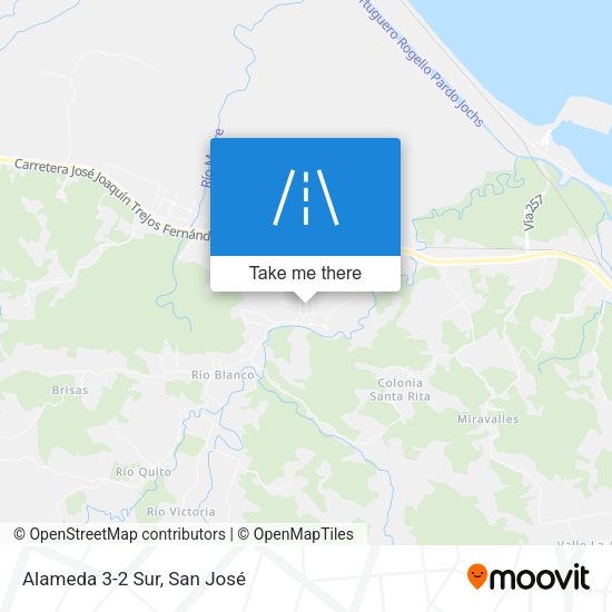 Mapa de Alameda 3-2 Sur
