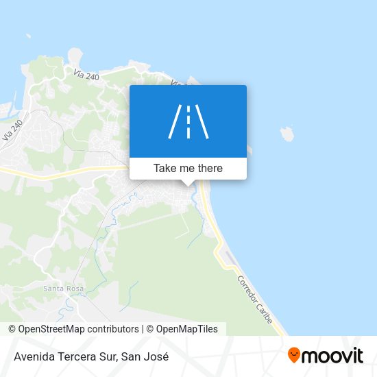 Mapa de Avenida Tercera Sur