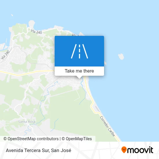 Mapa de Avenida Tercera Sur