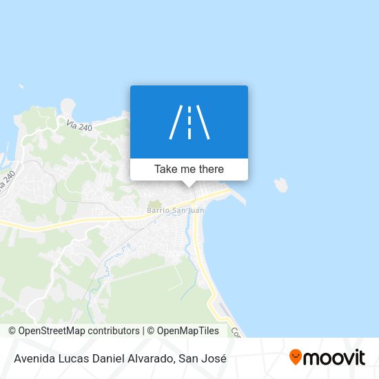 Mapa de Avenida Lucas Daniel Alvarado