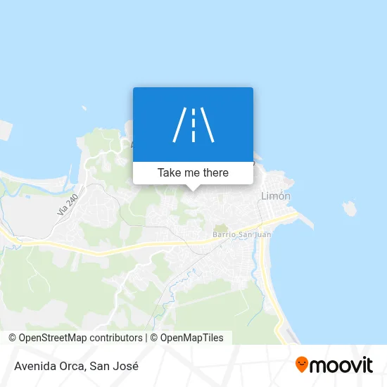 Avenida Orca map