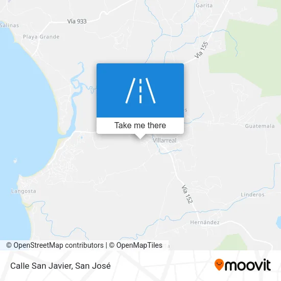 Calle San Javier map