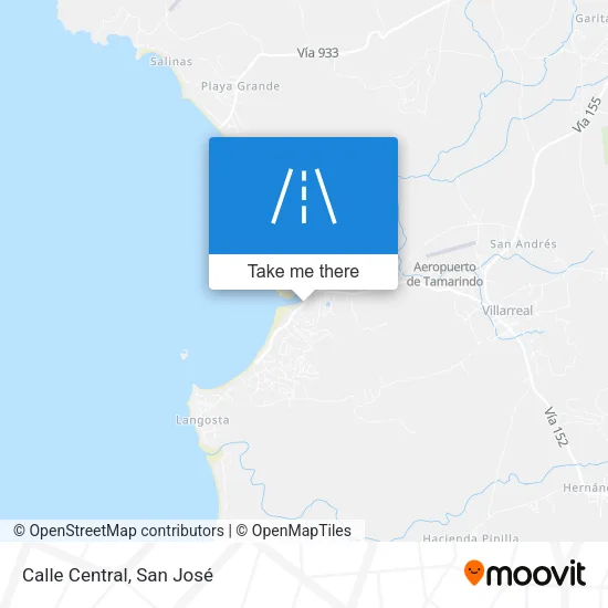 Calle Central map