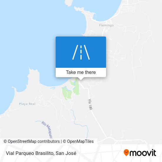 Mapa de Vial Parqueo Brasilito