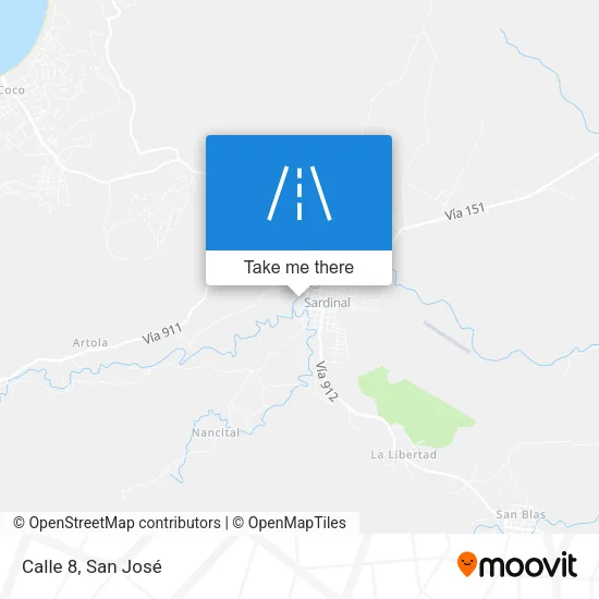 Calle 8 map
