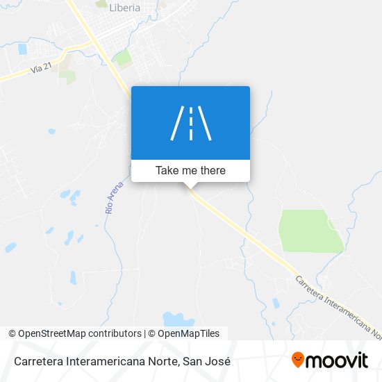 Carretera Interamericana Norte map