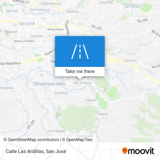Mapa de Calle Las Ardillas