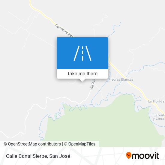 Mapa de Calle Canal Sierpe