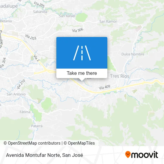 Mapa de Avenida Montufar Norte