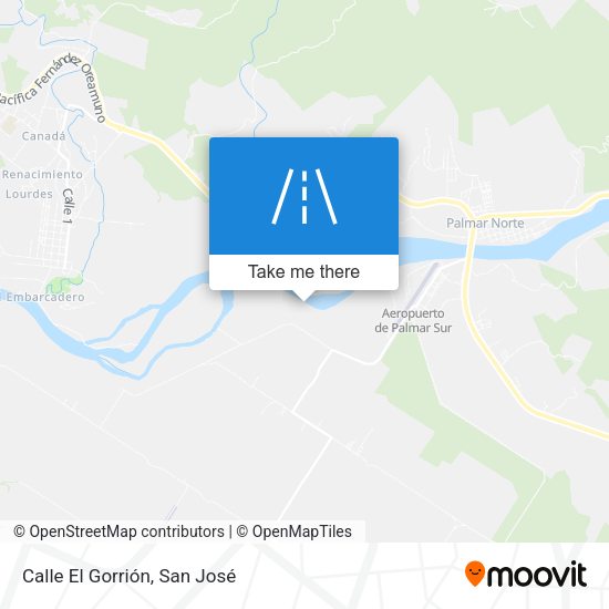 Mapa de Calle El Gorrión