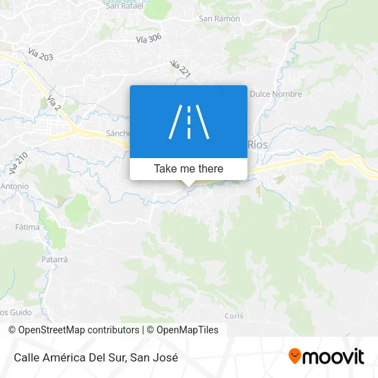 Calle América Del Sur map