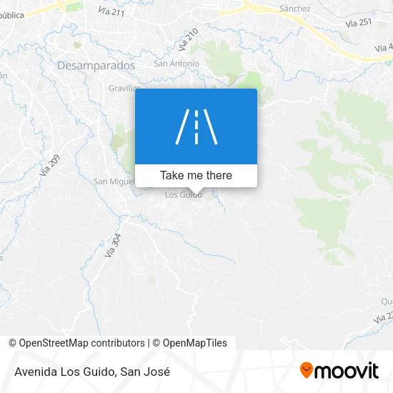 Mapa de Avenida Los Guido