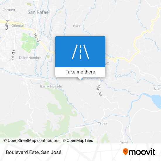 Mapa de Boulevard Este